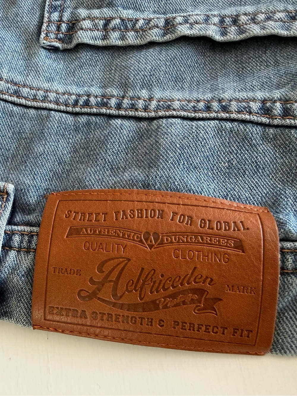 Aelfric Eden Washed Reverse Jorts Jeans Shorts  unique trendy fashionable denim - Picture 9 of 15